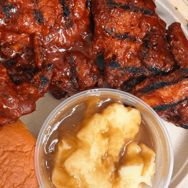 BBQ Chicken Dinner.