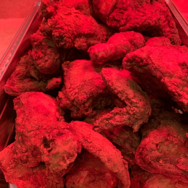 Tubs of Chicken.