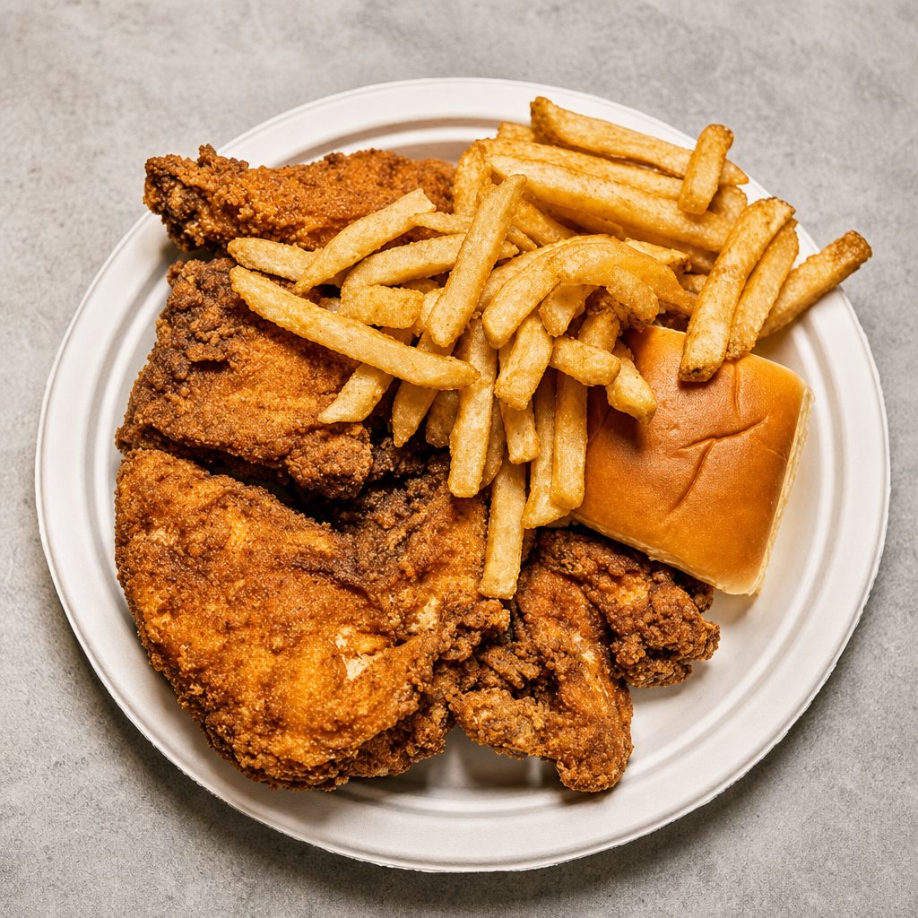 Deluxe Chicken Dinner.