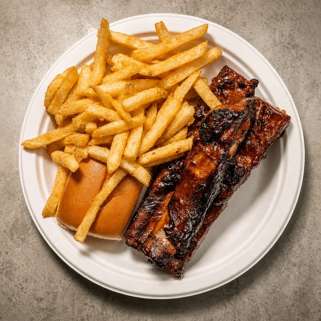 BBQ Rib Snack.