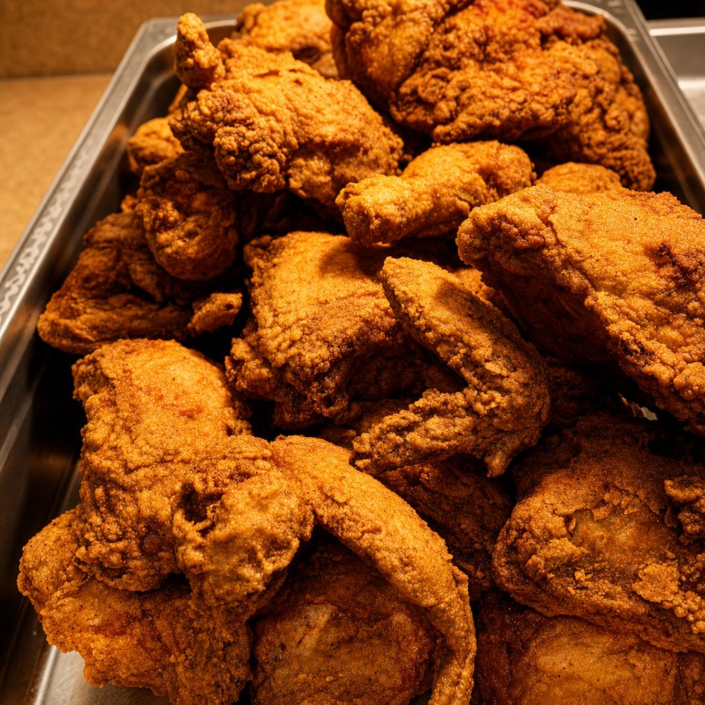 Tubs of Chicken.