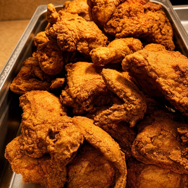 Tubs of Chicken.
